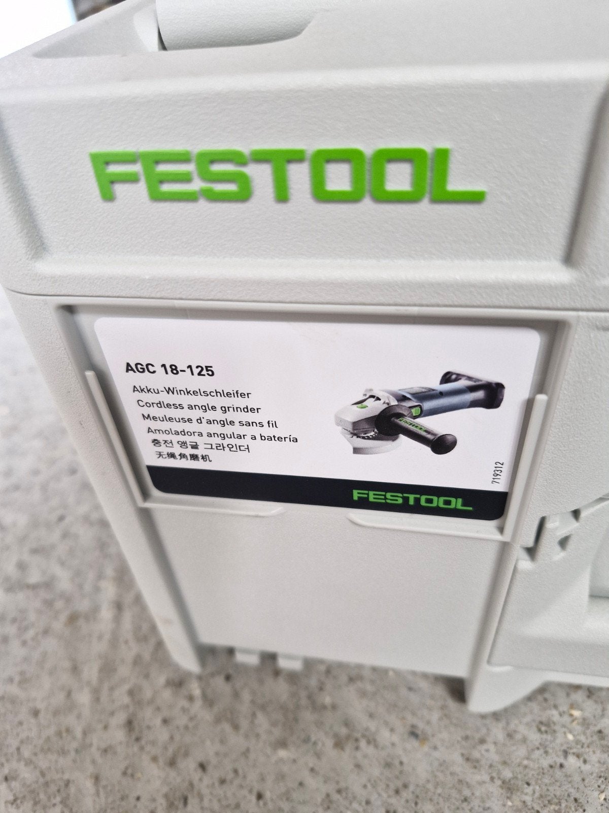 Festool AGC 18-125 Accu Haakse Slijper - Nieuw in Koffer, Ophalen, Nieuw, Haakse slijper, Festool