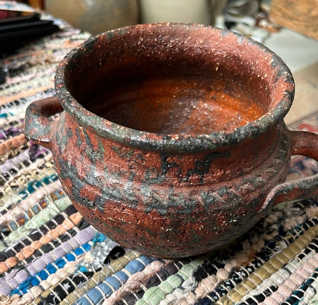 Oude Pot met 2 Handvaten, Ophalen of Verzenden