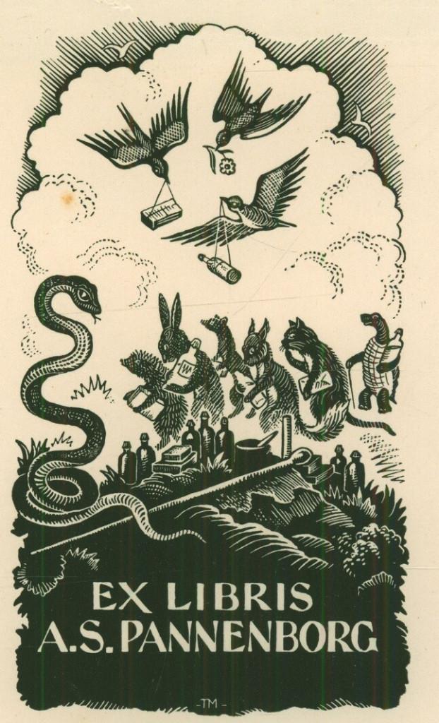 3210 Ex Libris Nederland : Thijs Mauve, 1941, Verzenden