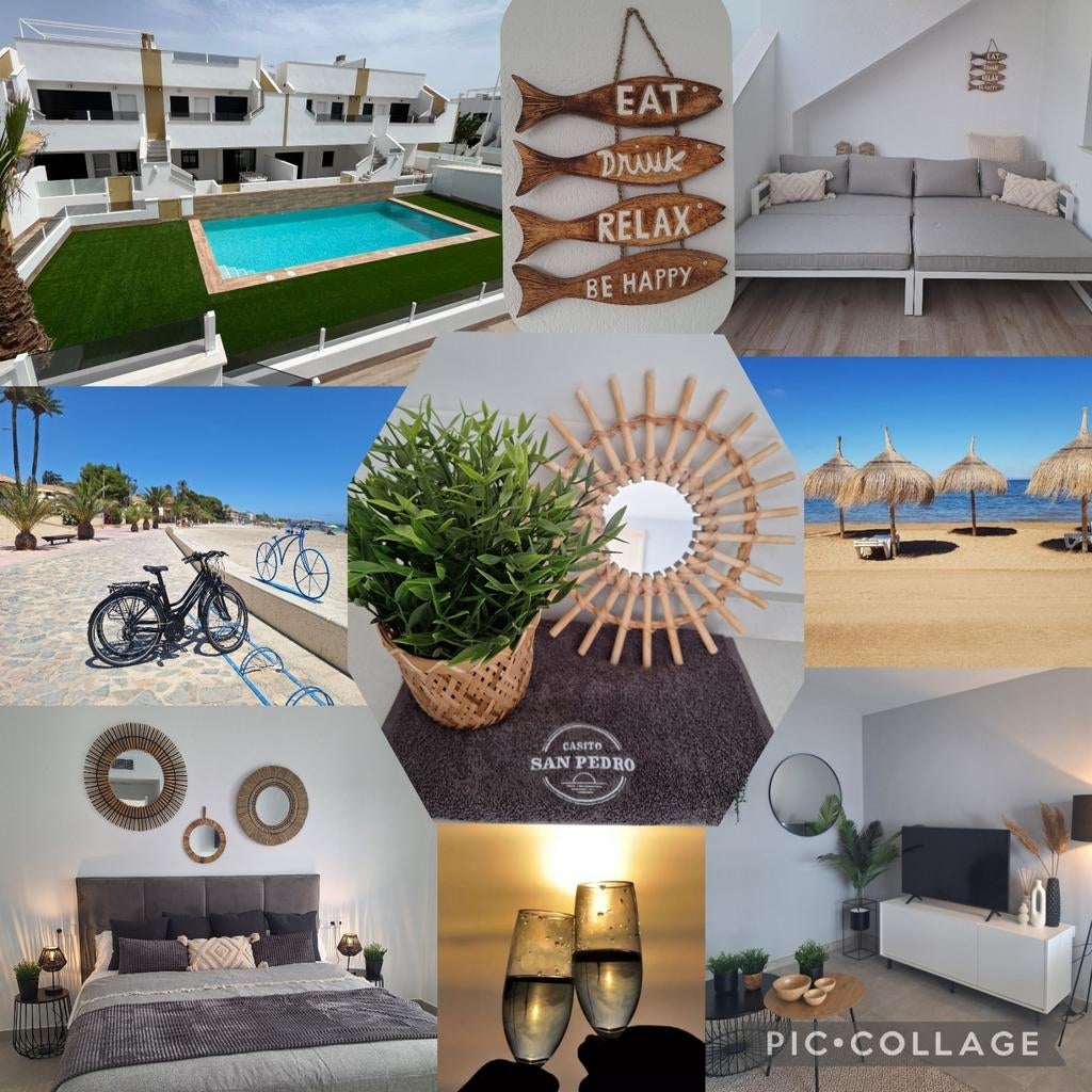 Prachtig appartement San Pedro Costa Calida, Vakantie, Vakantiehuizen | Spanje, Appartement, Aan zee, Aan meer of rivier, 2 slaapkamers