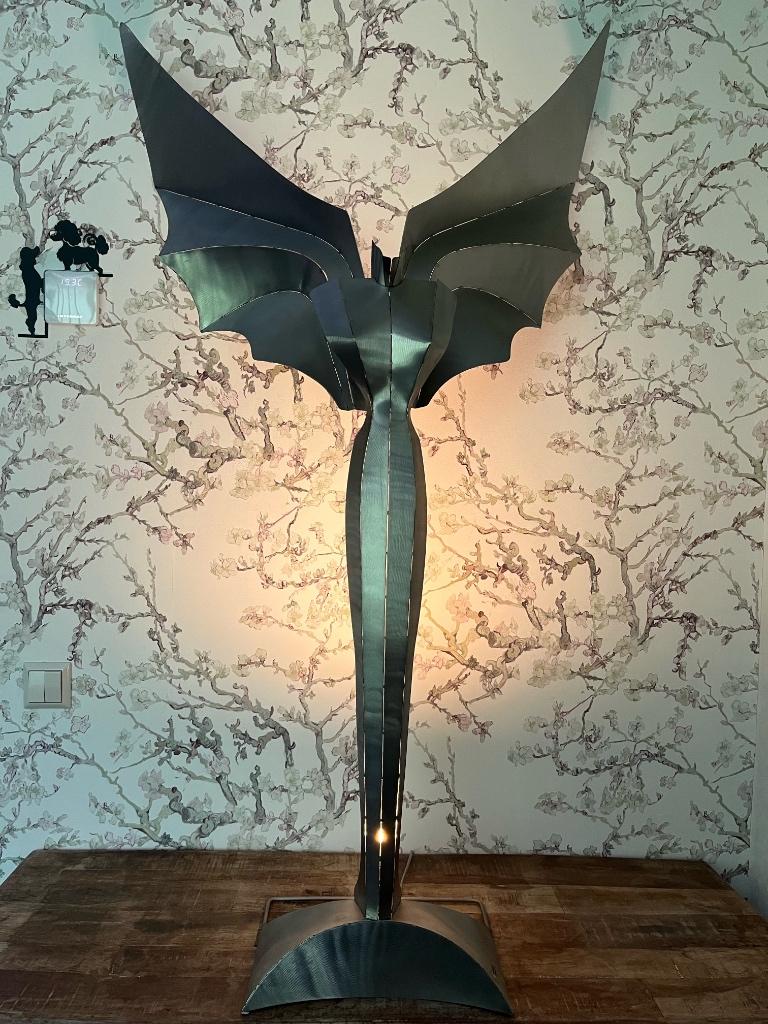 Reinhard Stubenrauch Lichtsculptuur “Lady Hamilton”, Ophalen, Gebruikt, Metaal
