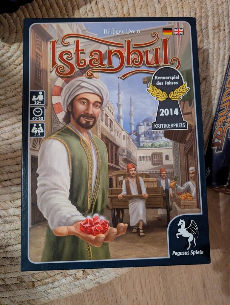 Istanbul Bordspel - Duits/Engelse Editie, Hobby en Vrije tijd, Vijf spelers of meer, Ophalen of Verzenden, Zo goed als nieuw, Pegasus Spiele