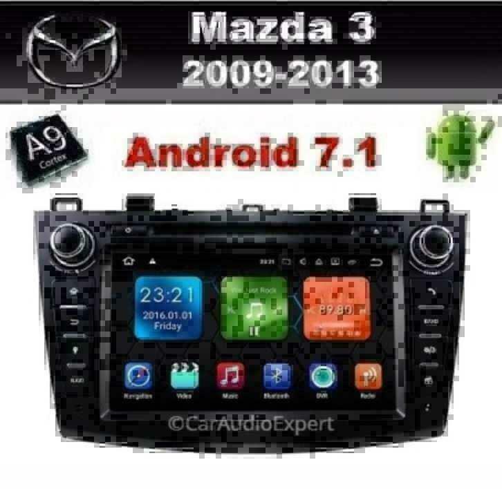 Mazda 3 2009-2013 radio navigatie 8 inch android 7.1 dab+, Auto diversen, Autoradio's, Ophalen of Verzenden, Nieuw