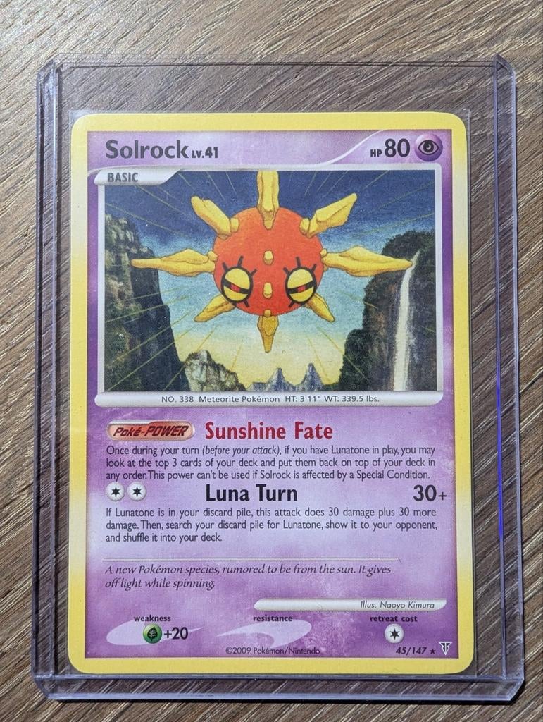 Solrock uit Supreme Victors 45/147, Hobby en Vrije tijd, Verzamelkaartspellen | Pokémon, Ophalen of Verzenden, Zo goed als nieuw