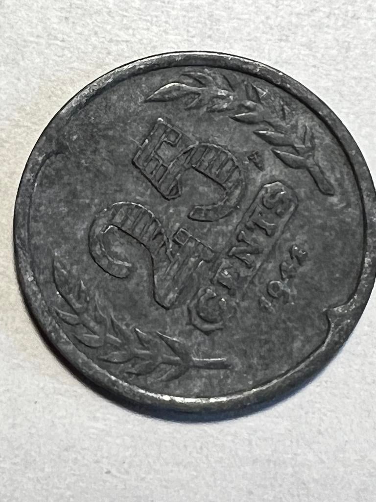 Nederlandse munt 25 cent 1944, Ophalen of Verzenden, Koningin Wilhelmina, 25 cent
