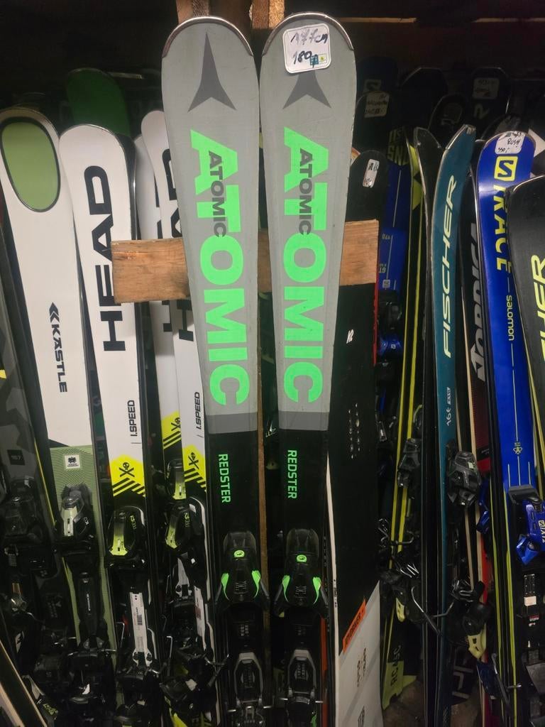 177cm ATOMIC REDSTER XT WOODCORE TITANIUM, 160 tot 180 cm, Ophalen of Verzenden, Zo goed als nieuw, Carve