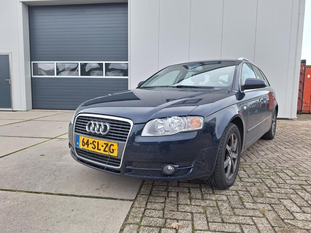 Audi A4 2.0 96KW Avant Automaat leder, 74 €/maand, 4 cilinders, 1984 cc, Blauw