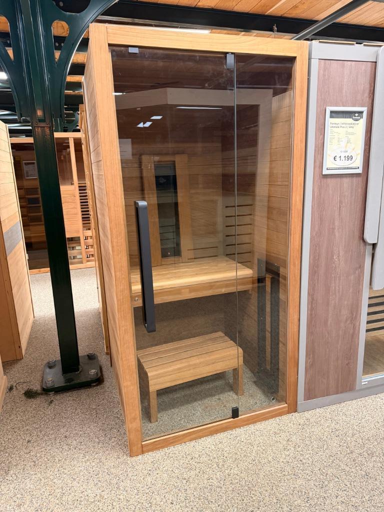 Infrarood binnensauna - SHOWROOMMODEL, Ophalen, Zo goed als nieuw, Infrarood, Complete sauna