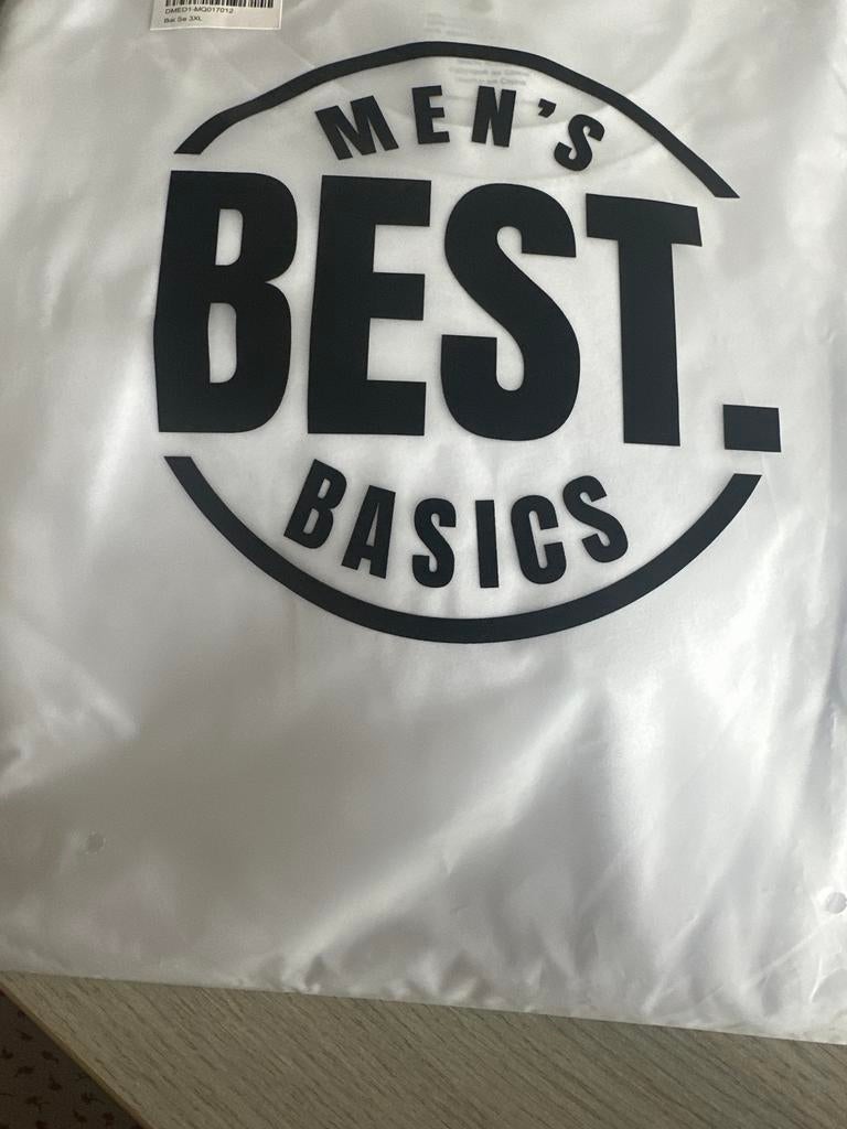 Men's Best Basics T-shirt Nieuw, Kleding | Heren, T-shirts, Nieuw, Overige maten, Overige kleuren, Ophalen of Verzenden