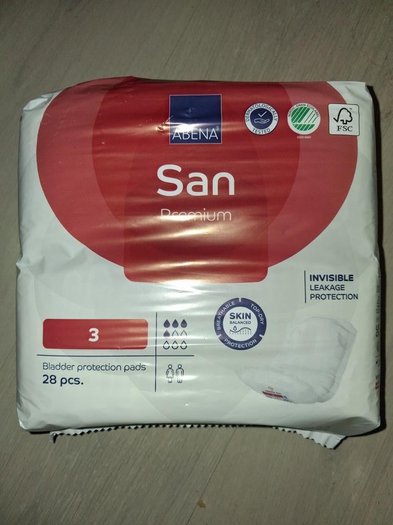 3/4 pakken abena San incontinentie verband  nieuw, Diversen, Verpleegmiddelen, Ophalen of Verzenden, Nieuw