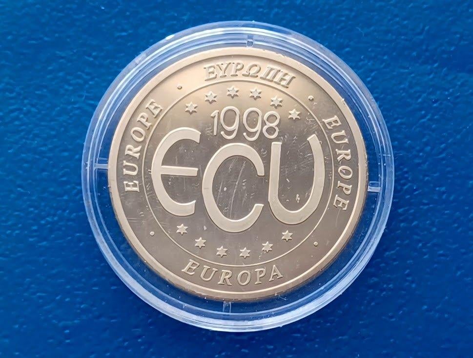 Europa ECU - 1999, Postzegels en Munten, Penningen en Medailles, Ophalen of Verzenden, Overige materialen, Nederland