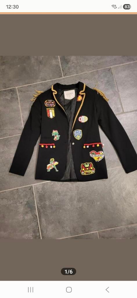 Hele nette Oeteldonk jas maat S, Kleding | Dames, Carnavalskleding en Feestkleding, Ophalen, Zo goed als nieuw, Maat 38/40 (M)