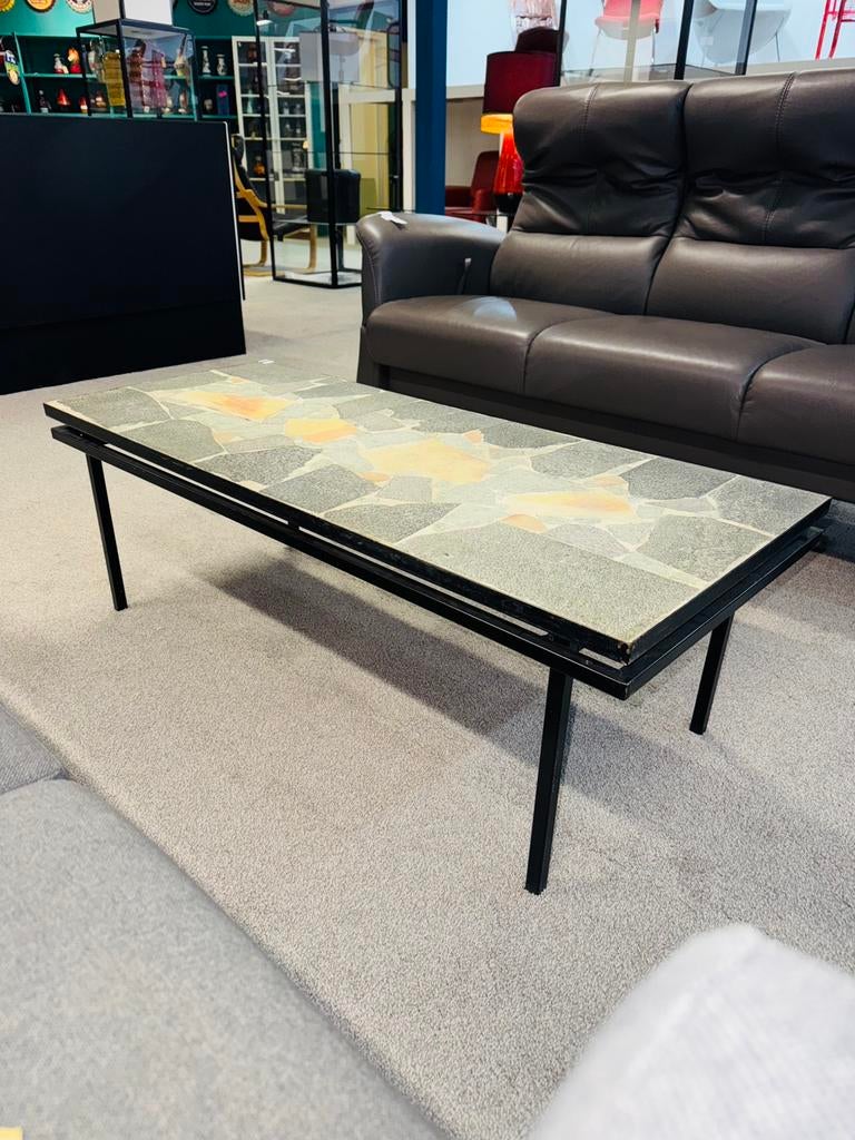 Vintage Brutalist salontafel koffietafel zware kwaliteit, Ophalen of Verzenden