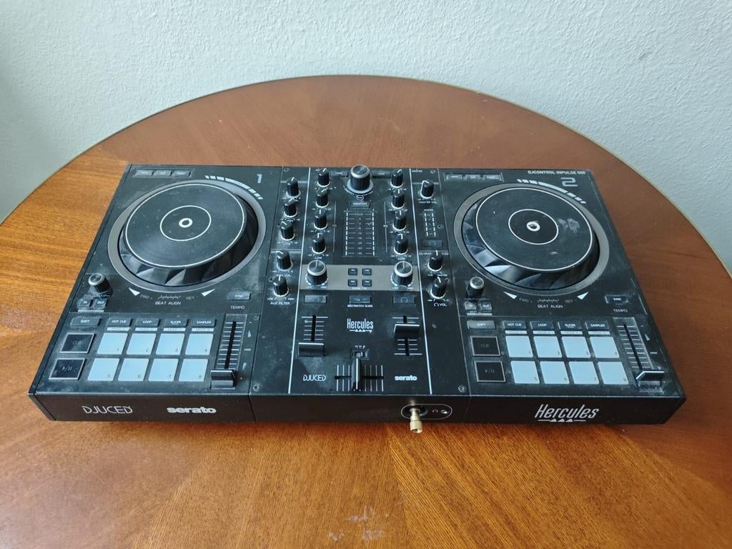 Hercules Inpulse 500 DJ set met Audio Technica ATH-M50x, Muziek en Instrumenten, Dj-sets en Draaitafels, Gebruikt, Dj-set, Overige merken