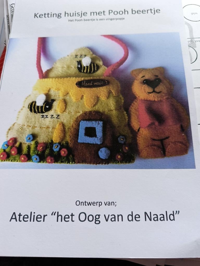 Vilt patroon Atelier 'het Oog van de Naald', Hobby en Vrije tijd, Vilt, Ophalen of Verzenden, Nieuw, Boek of Patroon