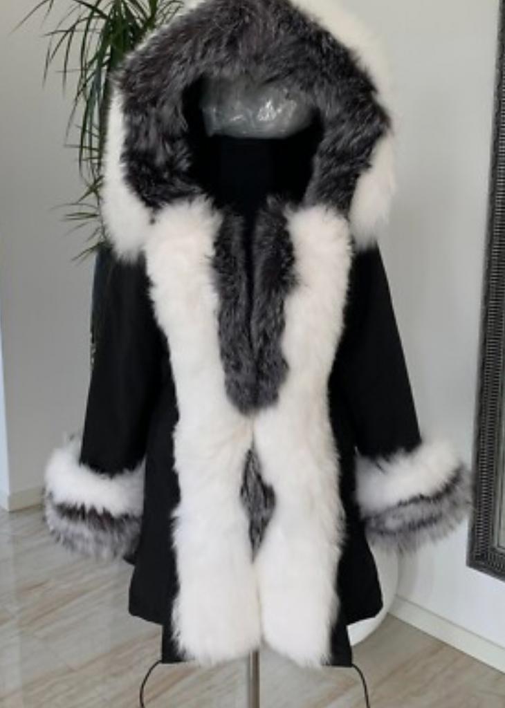 Nieuwe Parka met Bont - Warme Winterjas Maat L, Ophalen of Verzenden, Nieuw, Maat 42/44 (L), Zwart