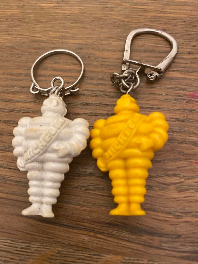 Michelin Man Sleutelhangers - Vintage Set, Ophalen of Verzenden, Gebruikt