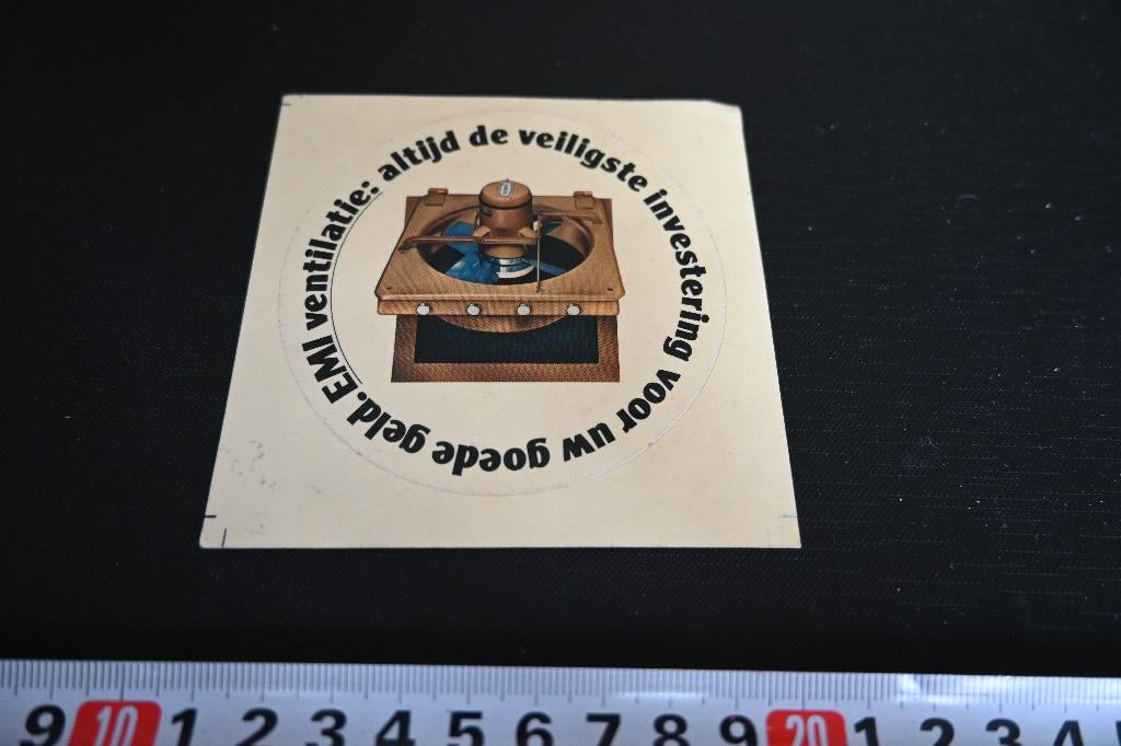 sticker EMI ventilatie: altijd de veiligste investering voor, Ophalen, Zo goed als nieuw