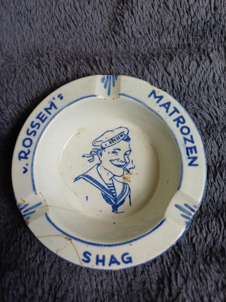 Van Rossem's Matrozen Shag asbakje, Verzamelen, Ophalen of Verzenden, Gebruikt