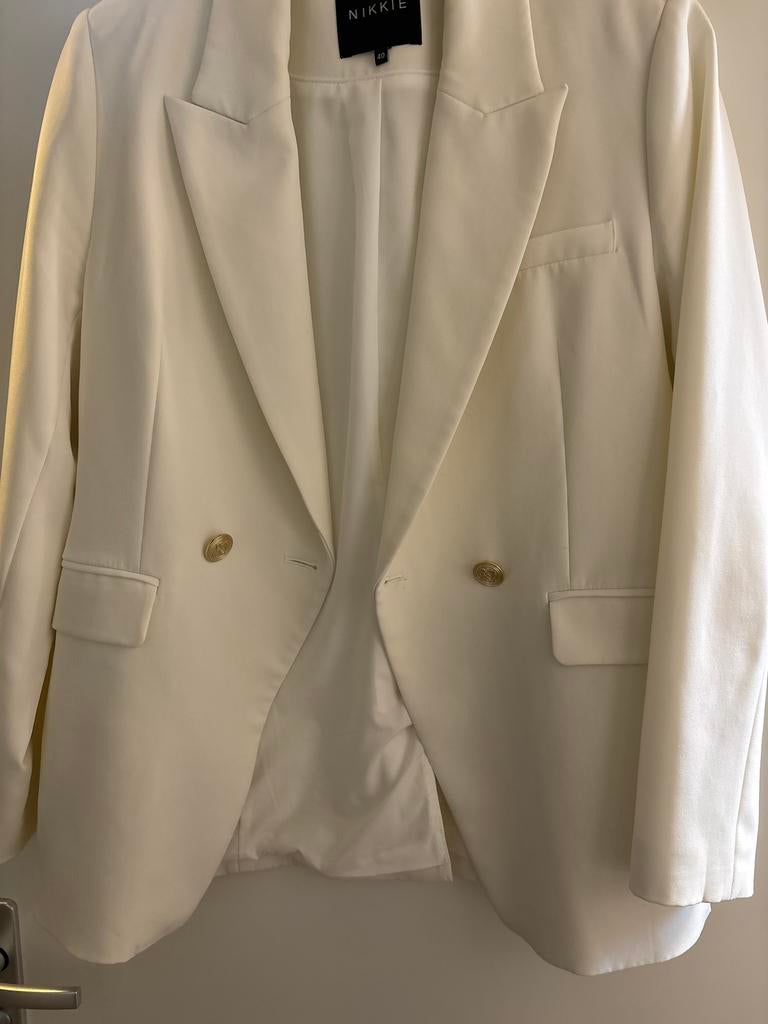 Nikkie Blazer - Maat M - Wit, Maat 38/40 (M), Wit, Ophalen of Verzenden, Zo goed als nieuw