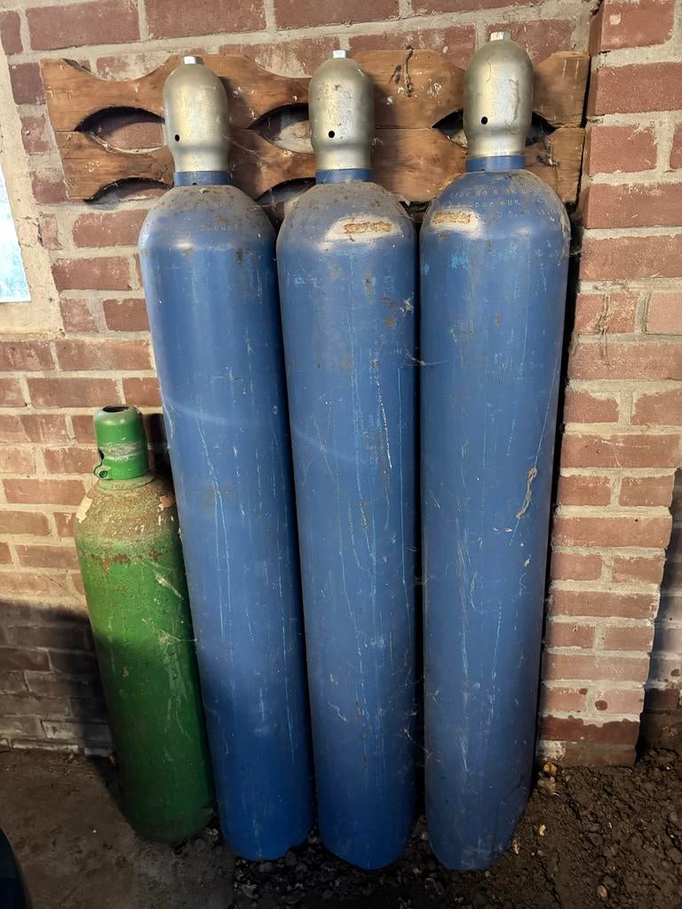 50L Bufferflessen 230 Bar - niet gekeurd, Watersport en Boten, Duiken, Ophalen, Gebruikt, Duikfles