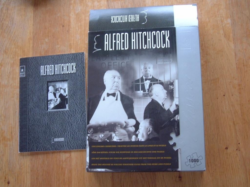 complete 1000 st.puzzel Obsessie Alfred Hitchcock, Hobby en Vrije tijd, Denksport en Puzzels, Ophalen of Verzenden, 500 t/m 1500 stukjes