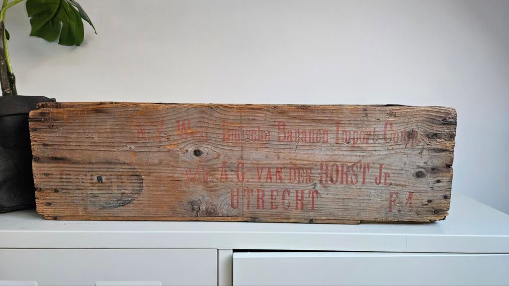 Oude houten kist, Ophalen of Verzenden, 50 tot 100 cm, Minder dan 50 cm, Minder dan 50 cm