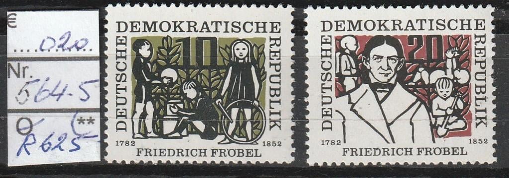 DDR Fröbel Michel 564-5 Nr.R625p, Verzenden, DDR, Postfris