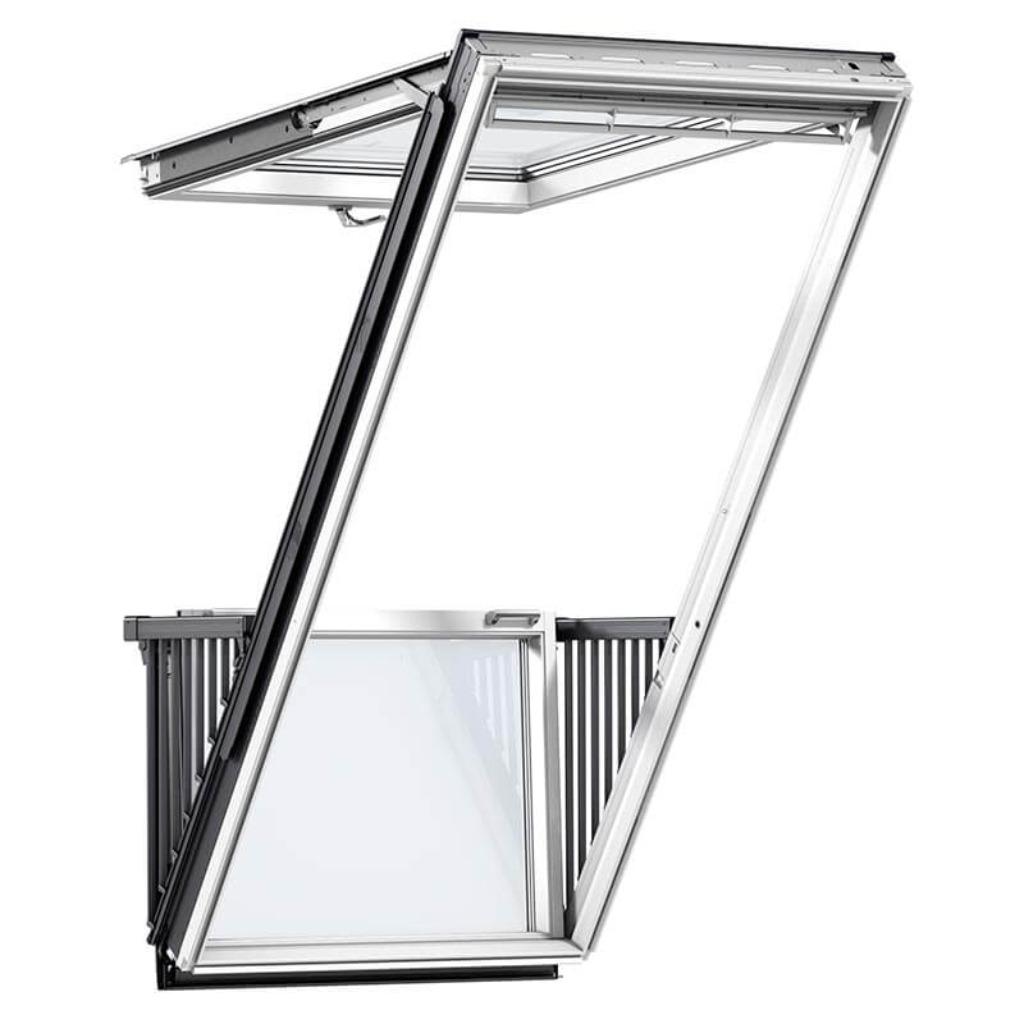 VELUX GDL cabrio balkonverster PK19 (94x252) incl. EDW goot, Ophalen, 80 tot 120 cm, Nieuw, 160 cm of meer