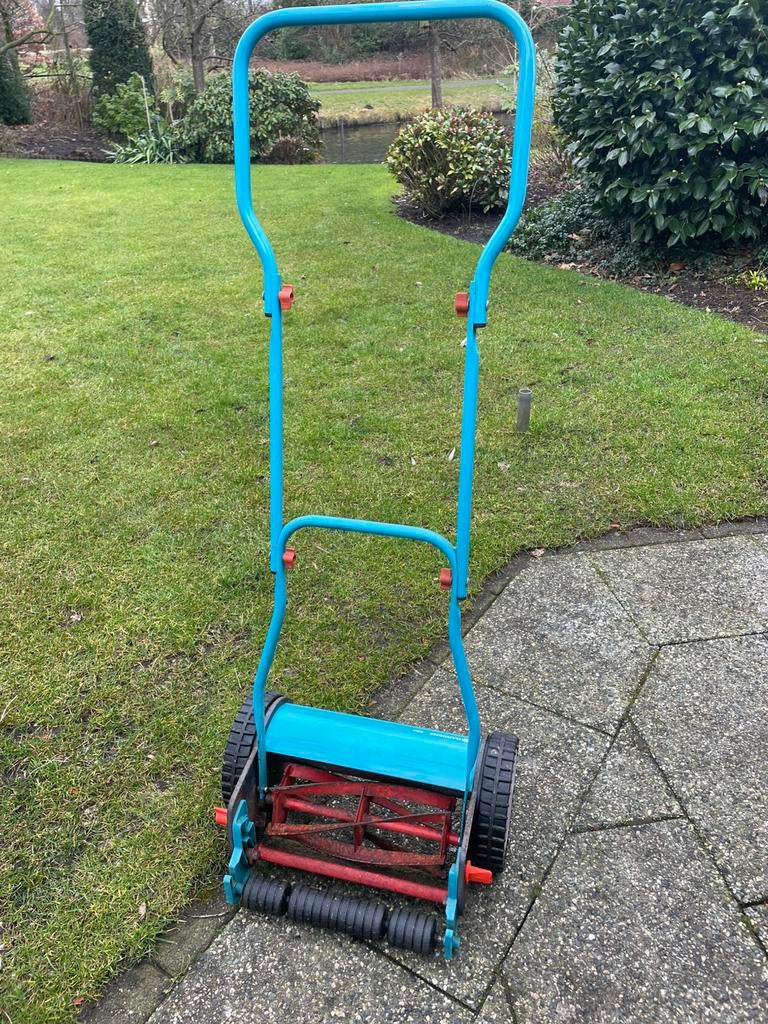 Handgrasmaaier, Tuin en Terras, Grasmaaiers, Kooimesmaaier, Ophalen of Verzenden, Gebruikt
