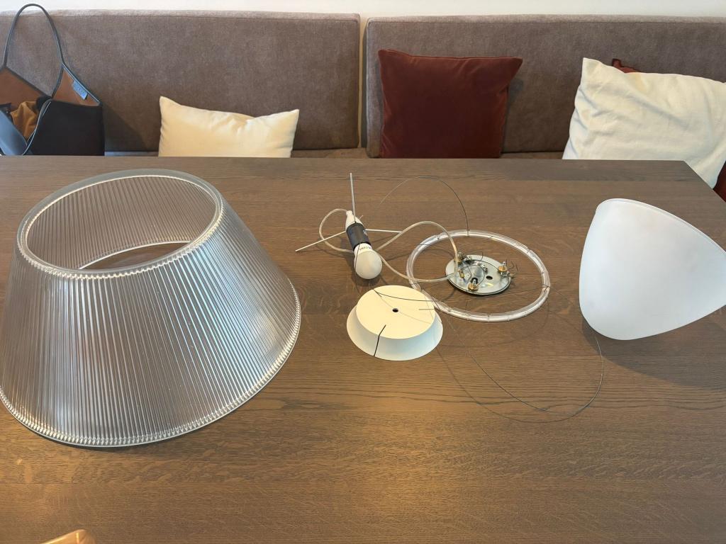 Flos Romeo Moon s2 design lamp, Ophalen, Zo goed als nieuw, Glas