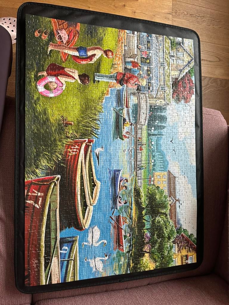 Falcon de Luxe The Boating Lake 1000, Ophalen of Verzenden, 500 t/m 1500 stukjes, Zo goed als nieuw, Legpuzzel