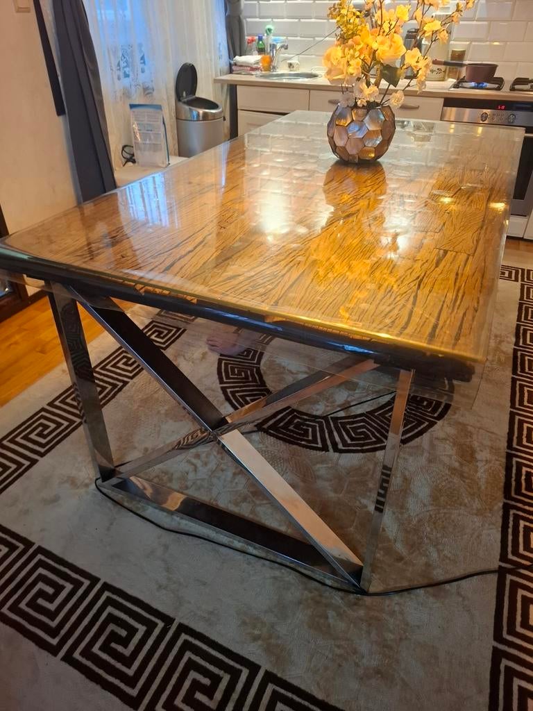 Sleeperwood Eettafel + Salon tafel, Huis en Inrichting, Ophalen, Zo goed als nieuw, Rechthoekig, 50 tot 100 cm