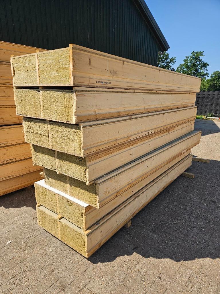 Unilin Zelfdragende dakplaat 320x80cm, 12 cm of meer, Steenwol, Zo goed als nieuw, 15 m² of meer