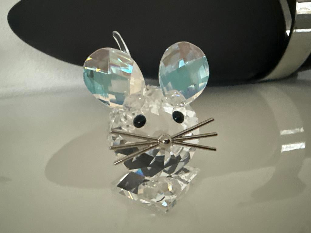 Kristallen Muis Beeldje Swarovski, Ophalen of Verzenden, Zo goed als nieuw, Overige materialen, Dierenbeeld