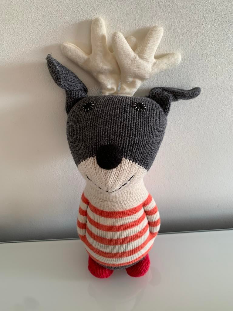 Anne Claire Petit Rendier Knuffel - Handgemaakt, Kinderen en Baby's, Speelgoed | Knuffels en Pluche, Nieuw, Overige typen, Ophalen of Verzenden
