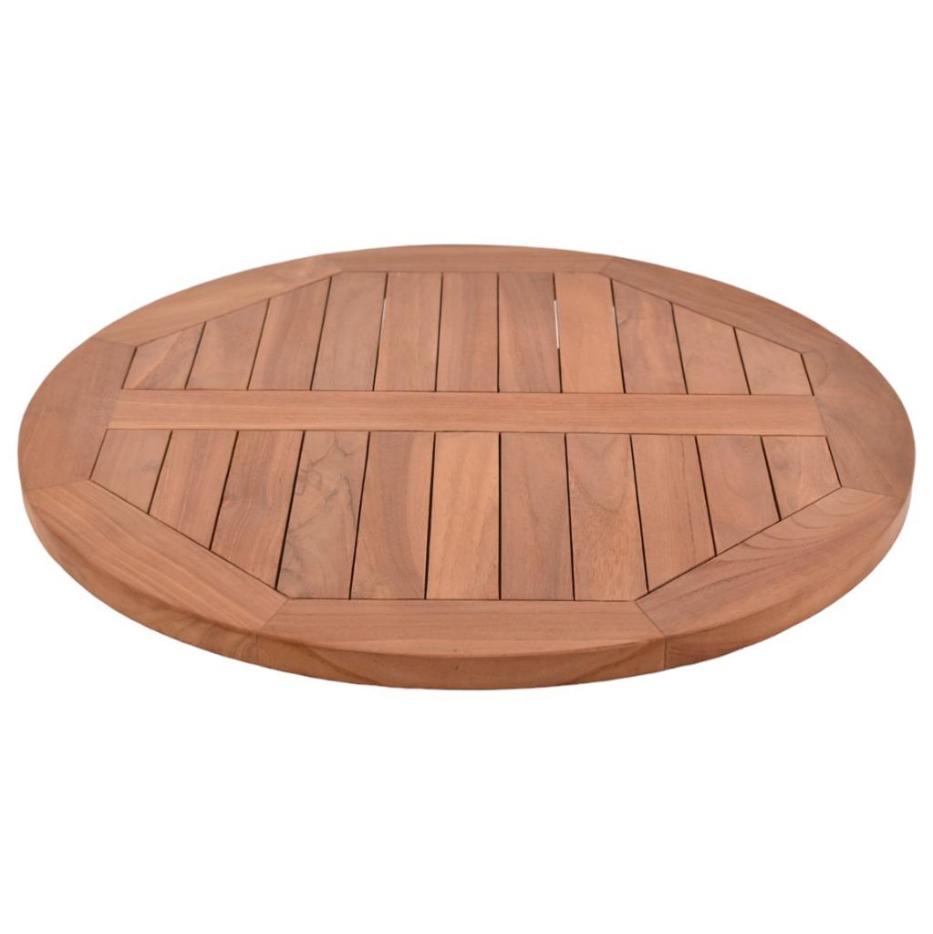 Teakhouten terras tafelblad rond 70 cm, Huis en Inrichting, Tafels | Eettafels, Nieuw, 50 tot 100 cm, 50 tot 100 cm, Rond, Teakhout