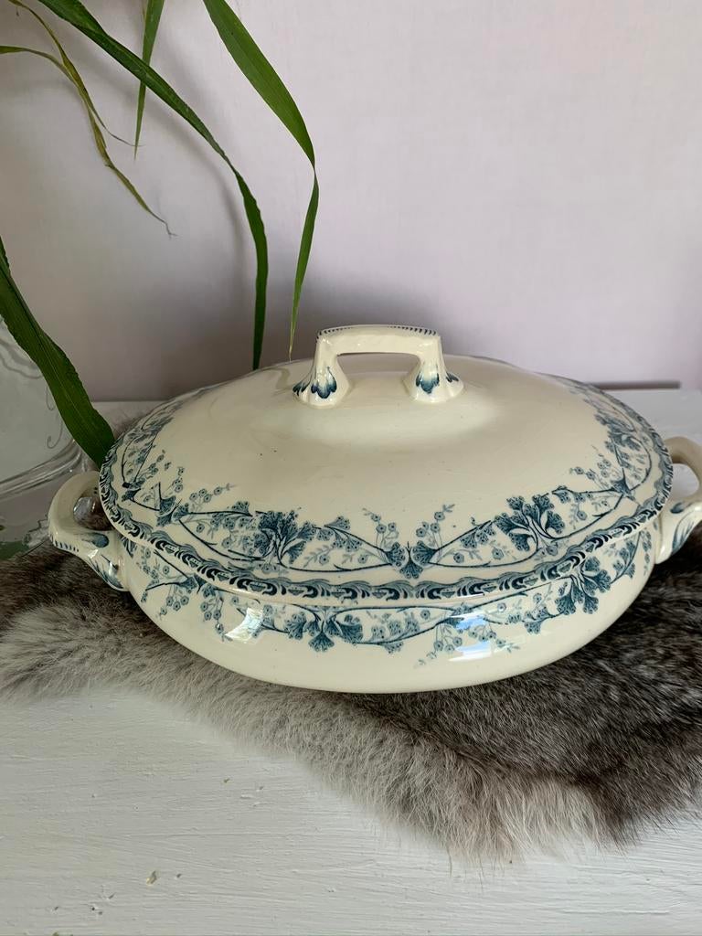 Yvonne porcelaines Christaux terrine izgst 1900, Ophalen