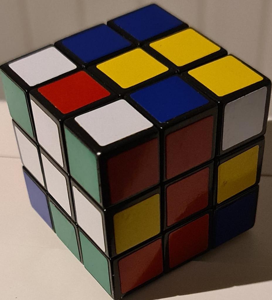 Vintage Rubik's Kubus uit 1980 met juiste kleuren, Ophalen of Verzenden, Minder dan 500 stukjes, Gebruikt, Rubik's of 3D-puzzel
