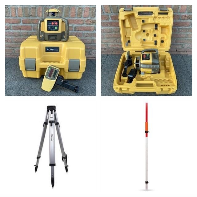 Bouwlaser/roterende Topcon laser RL-H5A met LS-80X ontv., Ophalen of Verzenden, Nieuw