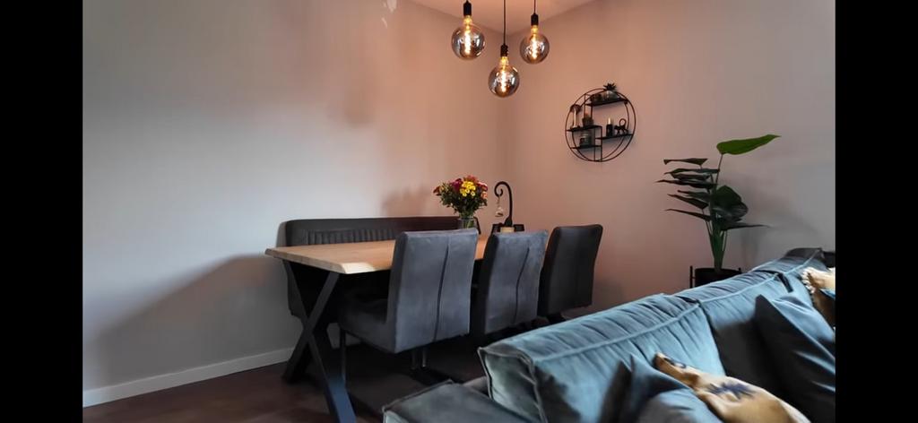 Hanglamp met bollen, Huis en Inrichting, Ophalen, Zo goed als nieuw, Glas, 50 tot 75 cm