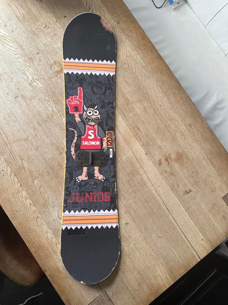 Kindersnowboard, bindingen en schoenen set, Sport en Fitness, Snowboarden, Ophalen, Gebruikt, Board