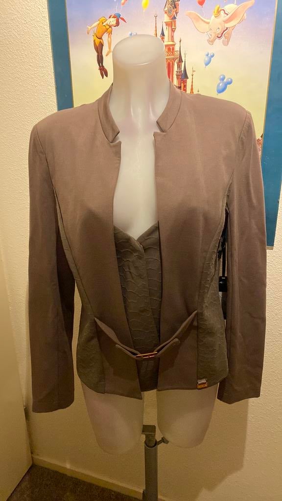 Nieuw super mooi gilet jasje maat 42 merk Sao Paulo, Bruin, Maat 42/44 (L), Nieuw, Ophalen of Verzenden