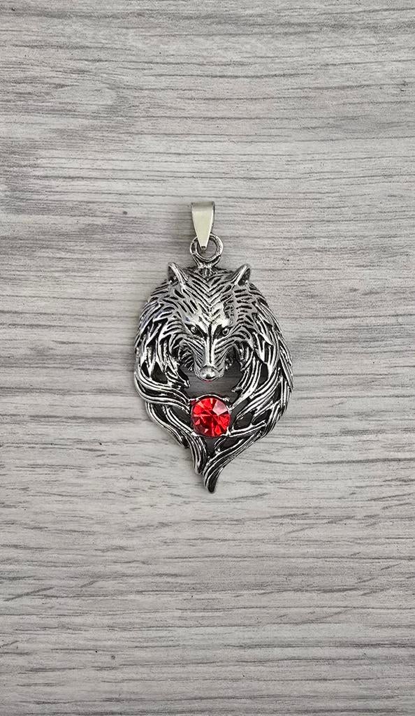Wolf kettinghanger, Overige materialen, Nieuw, Ophalen of Verzenden, Zilver