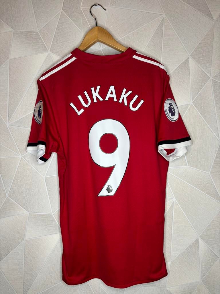Manchester United Thuis 2017/2018 Lukaku, Maat L, Ophalen of Verzenden, Zo goed als nieuw, Shirt