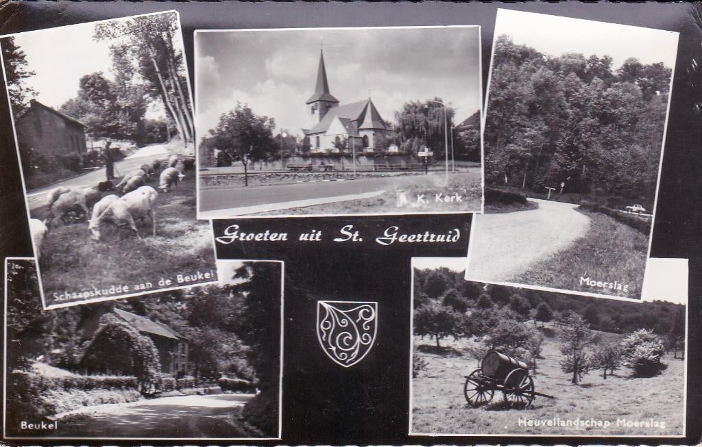 06300 St. Geertruid - 5 luik Groeten uit ... - gel. 1963, Verzamelen, Verzenden, 1960 tot 1980, Gelopen, Limburg
