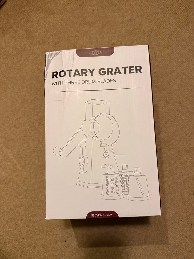 Nieuwe Rotary Rasp met 3 Trommelbladen, Ophalen of Verzenden, Nieuw