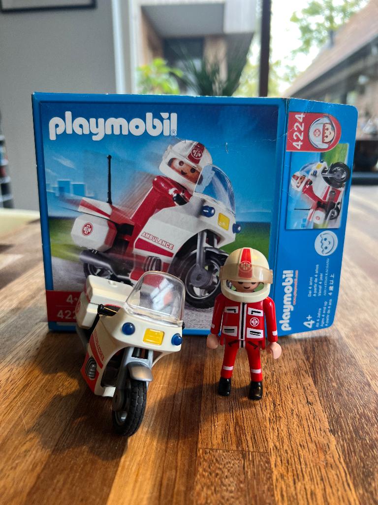 Playmobil - Ambulance motor - 4224, Kinderen en Baby's, Speelgoed | Playmobil, Ophalen of Verzenden, Gebruikt, Complete set