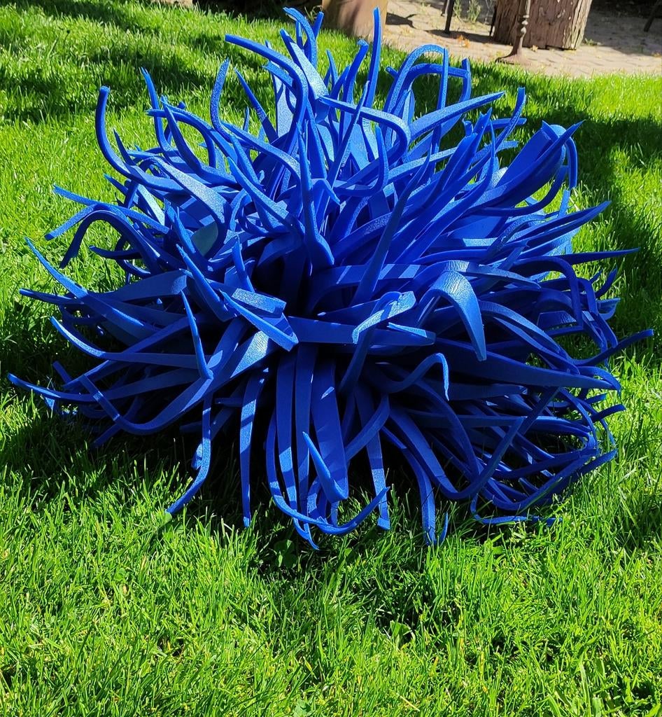 Foam pruik. Maat 56. Lekker knal blauw., Ophalen of Verzenden, Carnaval