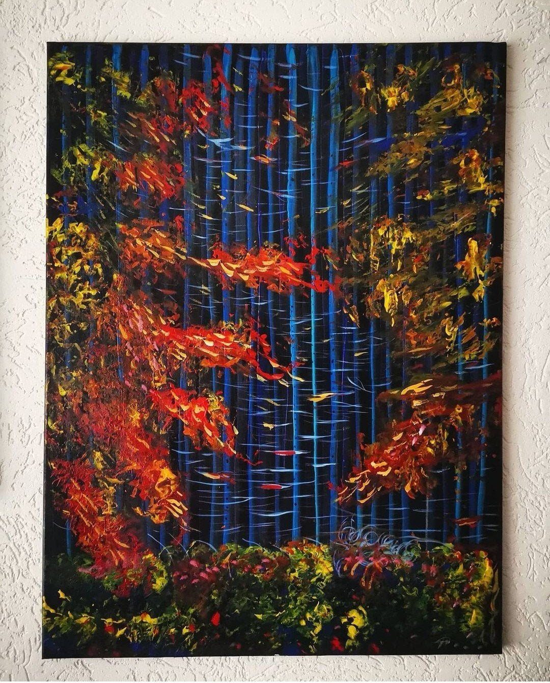 Herfst schilderij, Ophalen of Verzenden
